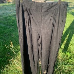 Black linen pants